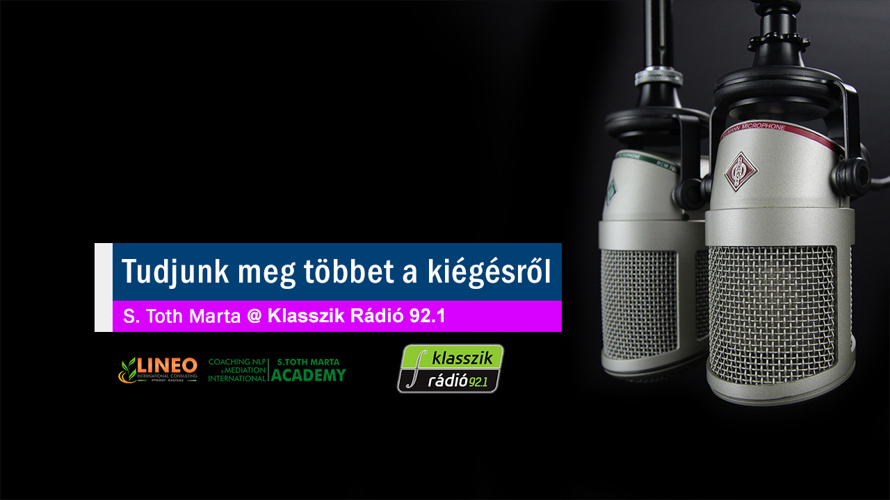 Tudjunk meg többet a kiégésről A kiégés az életünkbe lassan beférkező ellenség. Lásd meg, tüntesd el. S. Toth Marta @ Klasszik Rádió 92.1